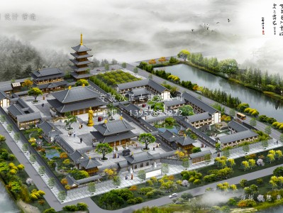 信宜寺庙建筑总体规划方案